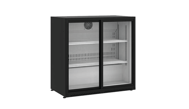 Bar Cooler Double Glass Sliding Door
