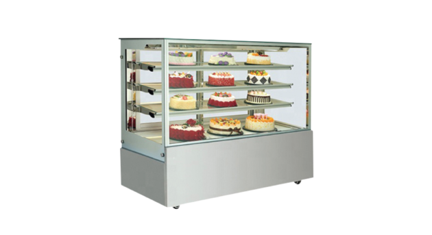 Cold Showcase, 4-Level, Square, S/S Finish