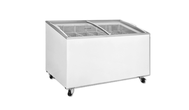 Freezer Island Curved Glass With Sliding Door D600-dfsg Ff
