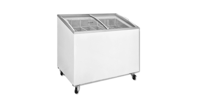 Freezer Island Straight Glass With Sliding Door D400-dfsg Ac