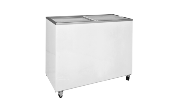 Freezer Island Curved Glass With Sliding Door D300-dfsg Ac