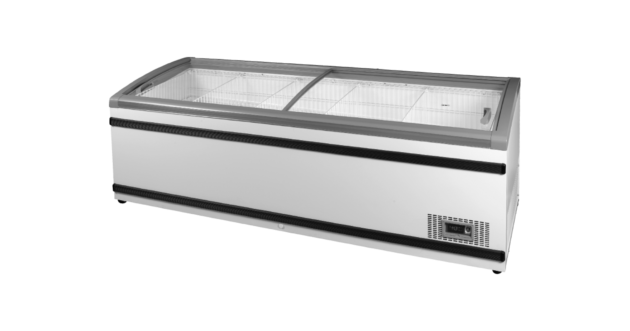Island Freezer Smr-lsl Ad 2200 861l Light Curved Sliding Glass