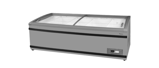 Island Freezer Smr-lsl Ad 2200 861l Light Curved Sliding Glass