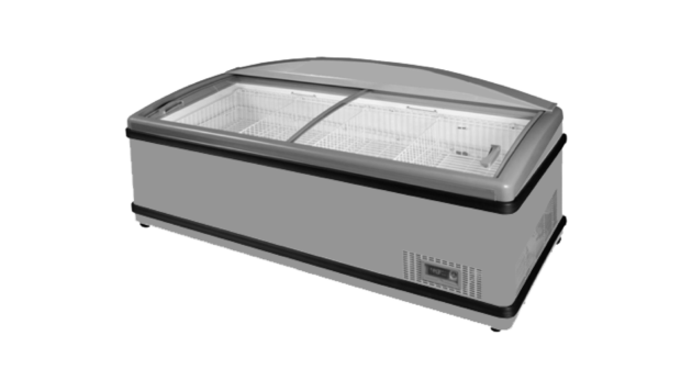 Island Freezer Smr-lsl Ad 1940 623l Light Curved Sliding Glass