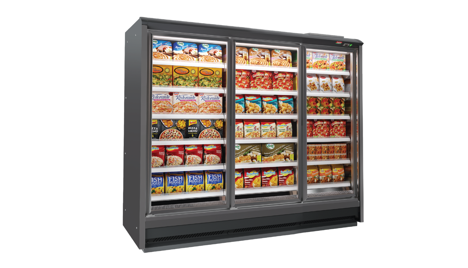 Multideck Freezer Upright 3 Glass Doors (Remote)